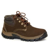 Bota Coturno Masculino Adventure Básico Cano Médio em Couro