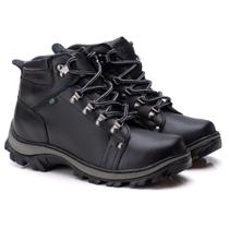 Bota Coturno Masculino Adventure Couro Palmilha em Gel Bota Coturno Masculino Adventure Couro Palmilha em Gel