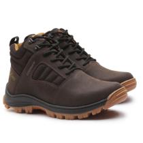 Bota Coturno Masculino Adventure Esportiva Cano Curto Cadarço Sola Robusta Antiderrapante Confortavel