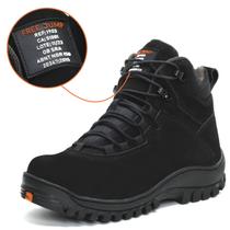 Bota Coturno Masculino Adventure Militar com CA Trilha Nobuck Preto 1903 com CA