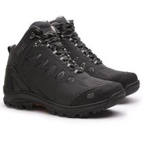 Bota Coturno Masculino Adventure Moda Esportiva Couro Cadarço Sola Tratorada Antiderrapante Dia Dia