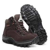 Bota Coturno Masculino Adventure Trilha Caminhadas em Couro - NEWCOMFORT BOTINAS