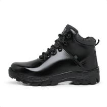 Bota Coturno Masculino Cano Curto Couro Resistente Palmilha Em Gel Fechamento Cadarço Tratorado Bota Coturno Masculino Cano Curto Couro Resistente Palmilha Em Gel Fechamento Cadarço Tratorado