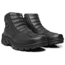 Bota Coturno Masculino Cano Médio Zíper Militar Motociclista Resistente Tratorado Bota Coturno Masculino Cano Médio Zíper Militar Motociclista Resistente Tratorado