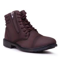 Bota coturno masculino casual cano baixo confortável