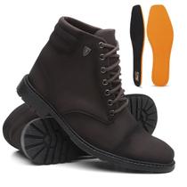 Bota Coturno Masculino Casual Conforto Cano Médio