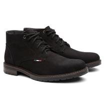 Bota Coturno Masculino Com Solado de Borracha Costurado Meio Cano - Vitiello