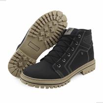 Bota Coturno Masculino, com Solado de Borracha, Super Leve e Confortável Bota Coturno Masculino, com Solado de Borracha, Super Leve e Confortável