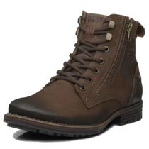 Bota Coturno Masculino Conforto Tratorado Couro Pegada Bota Coturno Masculino Conforto Tratorado Couro Pegada