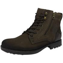 Bota Coturno Masculino Conforto Tratorado Macio Couro Pegada Bota Coturno Masculino Conforto Tratorado Macio Couro Pegada
