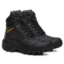 Bota Coturno Masculino Couro Alabama Legítimo Casual Esportiva Solado De Borracha