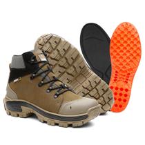 Bota Coturno Masculino Couro Resistente Conforto Leve NL272