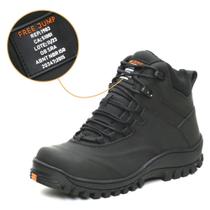 Bota Coturno masculino em couro emborrachado com CA do trabalho Bota Coturno masculino em couro emborrachado com CA do trabalho