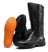 Bota Coturno Masculino Em Couro Sapatofran