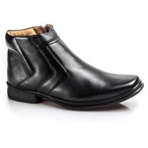 Bota Coturno Masculino Rafarillo Couro Lisa Casual