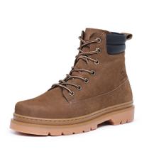 Bota Coturno Masculino Sola Tratorada Modelo Casual Com Cadarço Estilosa Para Passeio