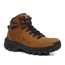 Bota Coturno Masculino Trabalho Couro Legítimo Resistente Conforto