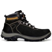 Bota Coturno Masculino Trabalho Super Macia Resistente Couro Legítimo