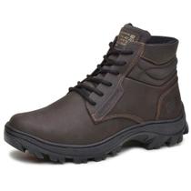 Bota Coturno Masculino Tratorado Segurança Couro EPI CA GOGOWEAR Sola Borracha Resistente Dia a Dia Bota Coturno Masculino Tratorado Segurança Couro EPI CA GOGOWEAR Sola Borracha Resistente Dia a Dia