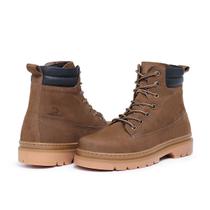 Bota Coturno Masculino Trilha Couro Cano Alto 9000 Castor Bota Coturno Masculino Trilha Couro Cano Alto 9000 Castor