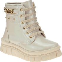 Bota Coturno Menina Feminino Tratorada Blogueira Stilo Rosê-2500