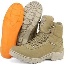 Bota Coturno Militar Cano Curto Areia