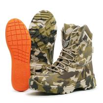 Bota Coturno Militar em Microfibra Acero Multicam Camuflada