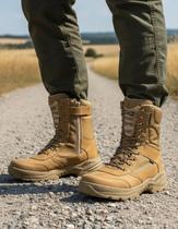 Bota Coturno Militar Exército Brasileiro Couro Selva Ziper