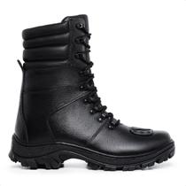 Bota Coturno Militar Masculino Impermeável em Couro Legítimo Tática Confortável Cano Alto Bota Coturno Militar Masculino Impermeável em Couro Legítimo Tática Confortável Cano Alto