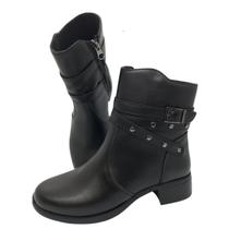 Bota Coturno Miss Shoes Preto
