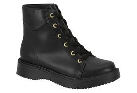 Bota Coturno Moleca Feminina Cano Baixo Tratorada Cadarço Conforto Bota Coturno Moleca Feminina Cano Baixo Tratorada Cadarço Conforto