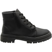 Bota Coturno Moleca Napa Floather Zurique Confortável Feminina Bota Coturno Moleca Napa Floather Zurique Confortável Feminina