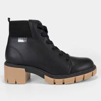 Bota Coturno Moleca Tratorada Malha Feminina 5338.103 Bota Coturno Moleca Tratorada Malha Feminina 5338.103