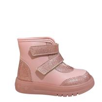 Bota Coturno Molekinha Infantil Rosa London Led