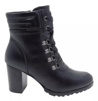 Bota Coturno Mooncity Salto Alto 73171