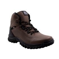 Bota Coturno Moto Trabalho Sandrini Dia Dia Couro Masculina Castor