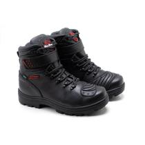 Bota Coturno Motociclista Couro Masculino Conforto Dia a Dia - Bell Boots