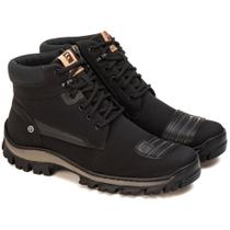 Bota Coturno Motoqueiro Masculino Vegano Ferraroni Couro Eco DK628