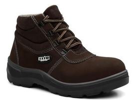 Bota Coturno Nobuck De Segurança Bico Pvc Em 3 Cores Unissex