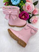 Bota Coturno Ortobaby Lorena Rosa para Bebê - Conforto e Estilo