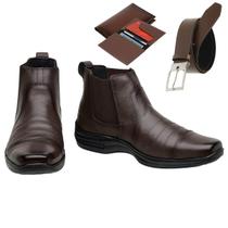 Bota Coturno Ortopédico Leve Conforto Resistente Cinto + Carteira Gmm Shoes Bota Coturno Ortopédico Leve Conforto Resistente Cinto + Carteira Gmm Shoes