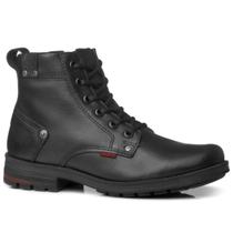 Bota Coturno Pegada Cano Médio Masculina Preto