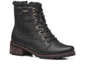 Bota Coturno Pegada em Couro Burnished Preto 281414 Bota Coturno Pegada em Couro Burnished Preto 281414