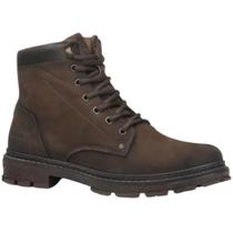 Bota Coturno Pegada Wood Casual Couro Conforto Masculina Chocolate