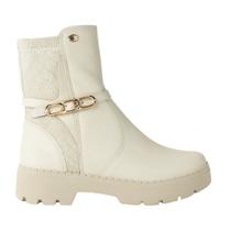 Bota Coturno Pink Cats V5292 Infantil Nude confortável Bota Coturno Pink Cats V5292 Infantil Nude confortável