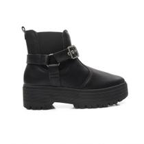 Bota Coturno Preto Moleca 5351.104 - 38