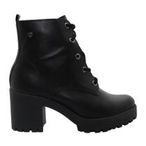 Bota Coturno Ramarin Salto Baixo Feminino Tratorado Bota Coturno Ramarin Salto Baixo Feminino Tratorado