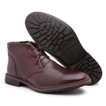 Bota Coturno Sapato Masculina Couro Com Zíper (JO1005) Bota Coturno Sapato Masculina Couro Com Zíper (JO1005)