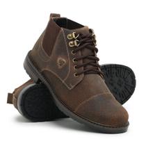 Bota Coturno sapato social Masculina em Couro Palmilha em Gel (JO410)