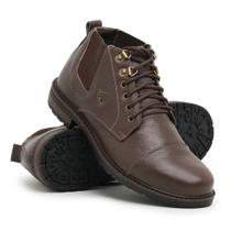 Bota Coturno sapato social Masculina em Couro Palmilha em Gel (JO410)